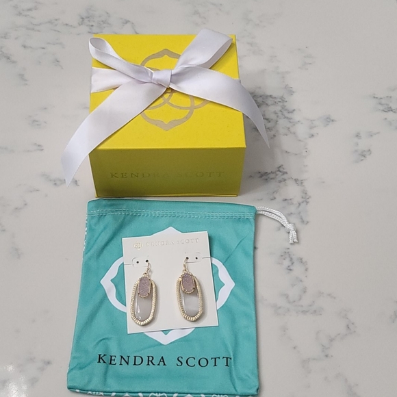 Kendra Scott Iridescent Slate Dayton Earrings - Picture 4 of 11